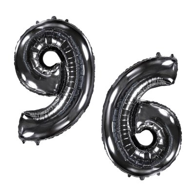 Фольгированный шар цифра "6" или "9" чёрный 40" FlexMetal