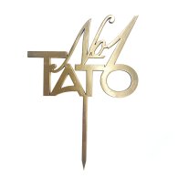 Топер з ХДФ "Тато №1" золото
