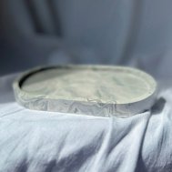 Подставка гипсовая овальная-2 мрамор чёрный 9,5х18х1,7 см Подставка гипсовая овальная-2 мрамор чёрный 9,5х18х1,7 см