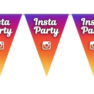 Гирлянда треугольная "Insta party" Гирлянда треугольная "Insta party"