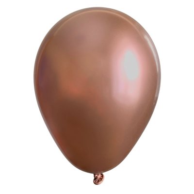 Латексные шарики 12" хром розовое золото Balonevi