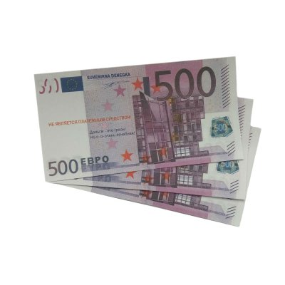 Сувенирные деньги "500 евро" бумага матовая 80 шт