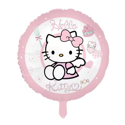 Фольгированный шар круг "Hello Kitty" 18" Китай