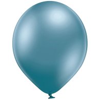 Латексные шарики 12" хром Glossy синий В105/605 BelBal