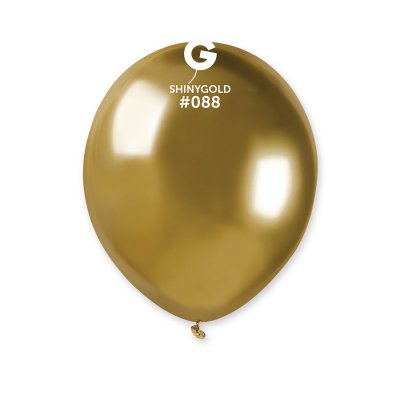 Латексные шарики 5" хром 088 золото 100шт/уп Gemar 