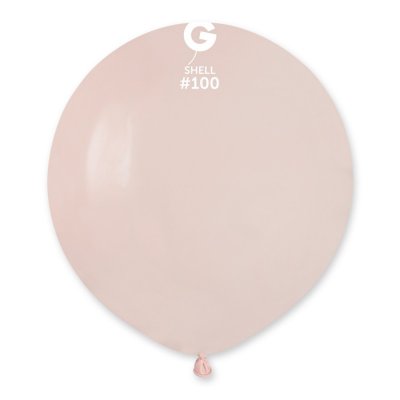 Латексна кулька 19" пастель без смуг 100 shell Gemar