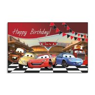 Баннер универсальный "Happy Birthday" Тачки