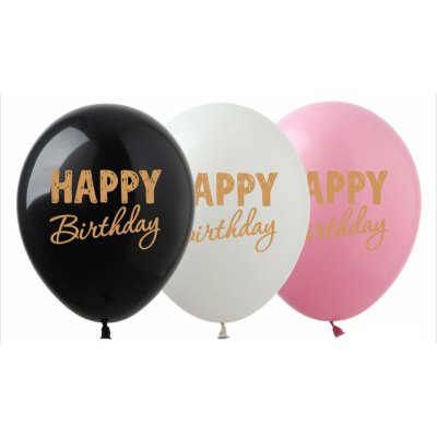 Латексні кульки "Happy birthday" золота фарба SDR-56 ArtShow Латексні кульки "Happy birthday" золота фарба SDR-56 ArtShow