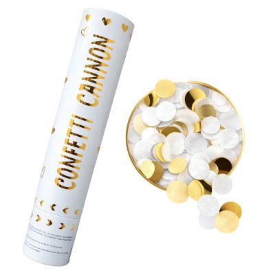 Хлопавка "Confetti Cannon" біла 30 см Хлопавка "Confetti Cannon" біла 30 см