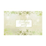 Плакат для праздника "Birthday party" звезды золото 75х120 см