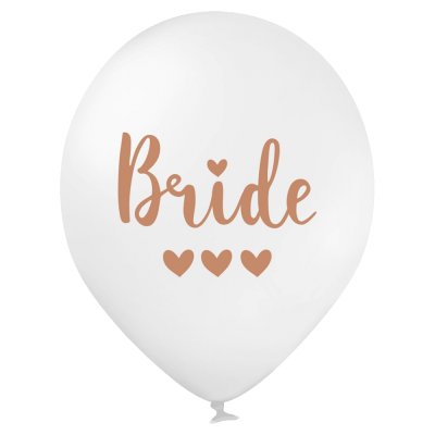 Латексные шарики "Bride" розовое золото Belbal Латексные шарики "Bride" розовое золото Belbal