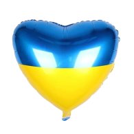 Фольгована кулька серце "Прапор України" 18" Китай