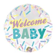 Фольгована кругла кулька "Welcome baby" 18" AS-172 ArtShow