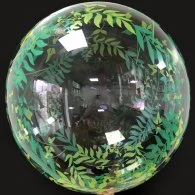 Надувна кулька Bubbles прозора Гілочки з листям 18"(45см) Китай